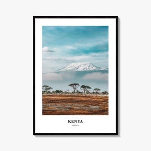 Kenya Print, Kenya Photo Poster, Kenya Travel Wall Art, Kenya Map Print, Kenya Photography Print, Kenya Wall Décor, Africa
