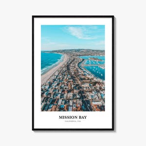Mission Bay Druck, Mission Bay Foto Poster, Mission Bay Reise Wandkunst, Mission Bay Kartendruck, Mission Bay Photography, Kalifornien, USA