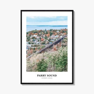 Parry Sound Druck, Parry Sound Foto Poster, Parry Sound Reise Wandkunst, Parry Sound Karte Druck, Parry Sound Fotografie, Ontario, Kanada