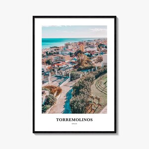 Tormolinos Druck, Tormolinos Fotodruck, Tormolinos Reise-Wandkunst, Tormolinos Kartendruck, Tormolinos Fotografie Druck, Spanien