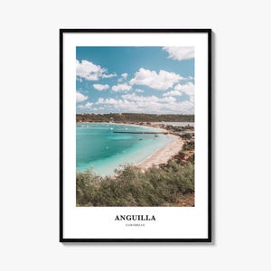 Anguilla Print, Anguilla Photo Poster, Anguilla Travel Wall Art, Anguilla Map Print, Anguilla Photography Print, Anguilla Décor, Caribbean