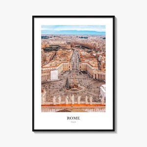 Rom Druck, Rom Foto Poster, Rom Reise Wandkunst, Rom Karte Druck, Rom Fotografie Druck, Rom Wanddekor, Italien