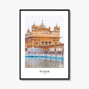 Punjab Print, Punjab Photo Poster, Punjab Travel Wall Art, Punjab Map Print, Punjab Photography Print, Punjab Wall Décor, India