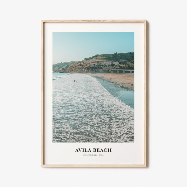 Avila Beach Print, Avila Beach Photo Poster, Avila Beach Travel Wall Art, Avila Beach Map Print, Avila Beach Photography, California, USA