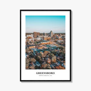 Greensboro Print, Greensboro Photo Poster, Greensboro Travel Wall Art, Greensboro Map Print, Greensboro Photography, North Carolina, USA
