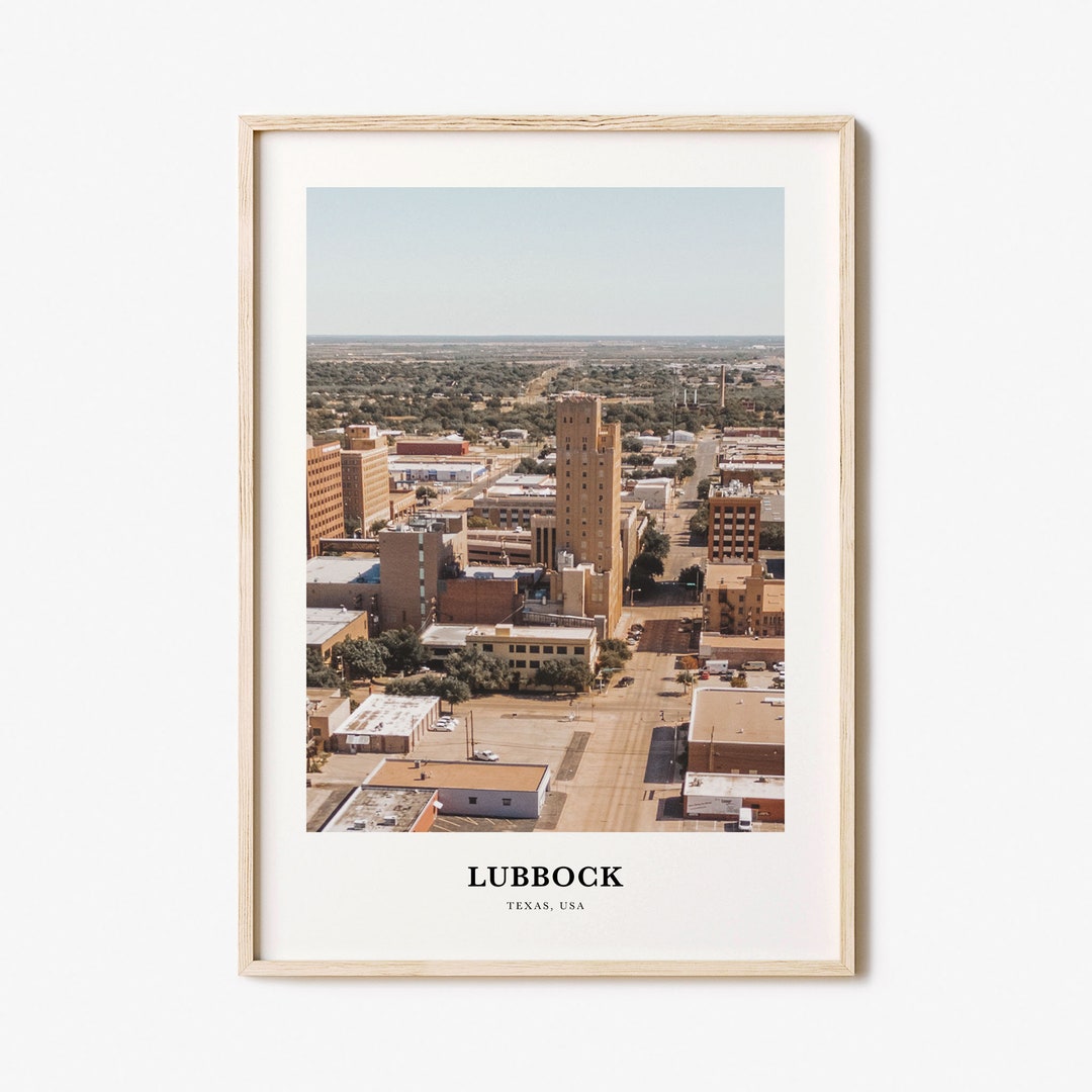 Lubbock Print, Lubbock Photo Poster, Lubbock Travel Wall Art, Lubbock