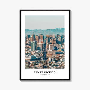 San Francisco Print No 3, San Francisco Photo Poster, San Francisco Travel Wall Art, San Francisco Map Print, San Francisco, California, USA