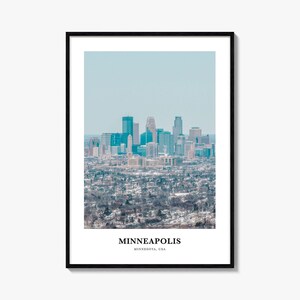 Minneapolis Print Nr. 1, Minneapolis Fotoposter, Minneapolis Reisewandkunst, Minneapolis Karte, Minneapolis Photography, Minnesota, USA