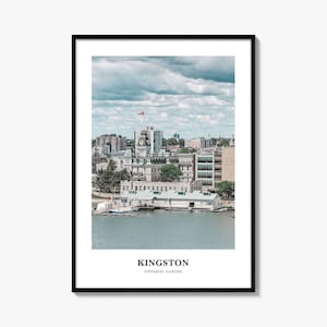 Kingston Print Canada, Kingston Photo Poster, Kingston Travel Wall Art, Kingston Map Print, Kingston Print, Kingston Wall Décor, Ontario