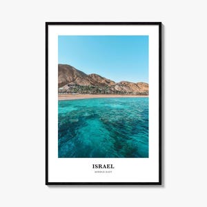 Israel Print, Israel Photo Poster, Israel Travel Wall Art, Israel Map Print, Israel Photography Print, Israel Wall Décor, Middle East