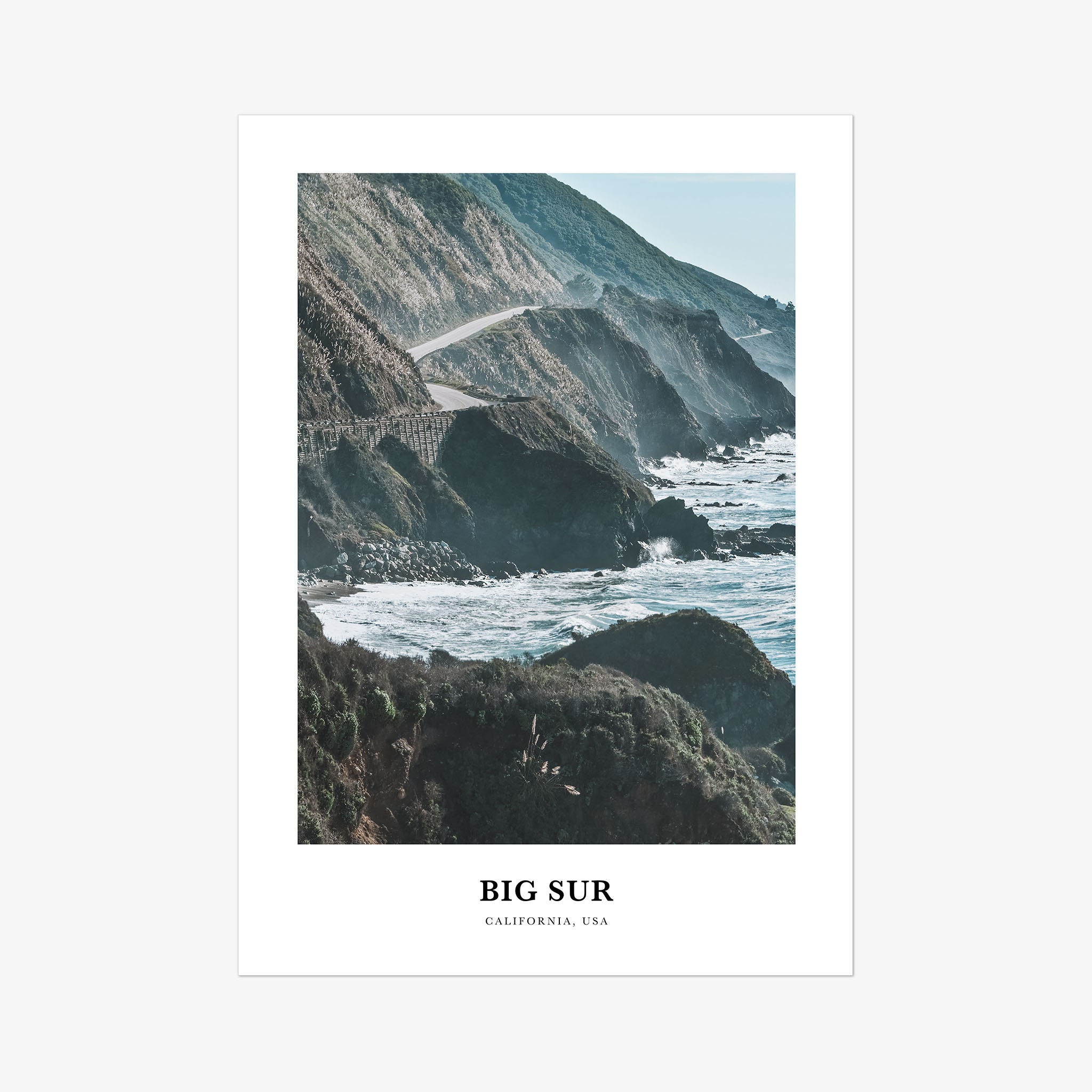 Big Sur Print No 2, Big Sur Photo Poster, Big Sur Travel Wall Art, Big ...
