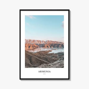 Armenia Photo Print, Gegharkunik Province Travel Poster, Sevan Lake Wall Art, Asia Decor