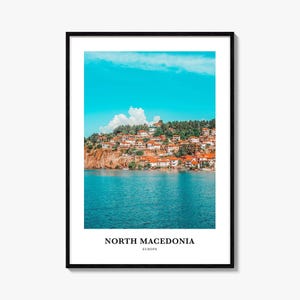 North Macedonia Print, North Macedonia Photo Poster, North Macedonia Travel Wall Art, North Macedonia Map Print, North Macedonia, Europe