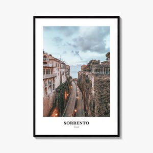 Sorrento Print, Colorful Photo Poster Italy, Travel Wall Art, Home Decor