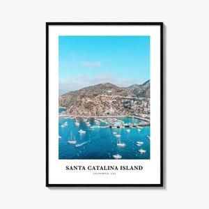 Insel Santa Catalina Druck, Insel Santa Catalina Foto Poster, Insel Santa Catalina Reise, Insel Santa Catalina Karte, Kalifornien, USA