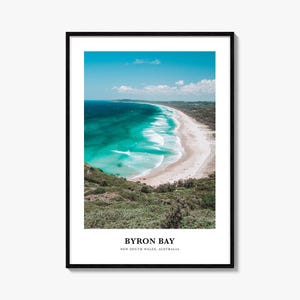 Byron Bay Poster Nr. 2, Byron Bay Foto-Poster, Byron Bay Reisewandkunst, Byron Bay Karte, Byron Bay Fotografie, New South Wales, Australien