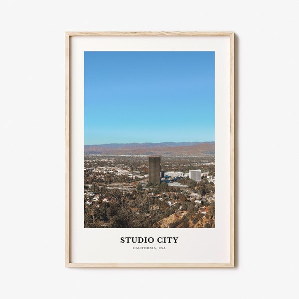 Studio City Print, Studio City Photo Poster, Studio City Travel Wall Art, Studio City Map Print, Studio City Photography, California, USA
