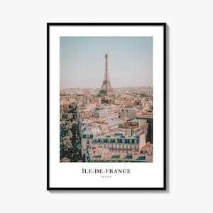 Ile de France-Druck, Ile-de-France-Fotoposter, Ile-de-France-Reisewandkunst, Ile-de-France-Kartendruck, Ile-de-France-Fotografie, Frankreich