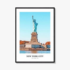 New York City Print No 2, New York City Photo Poster, New York City Travel Wall Art, New York City Map, New York City Print, New York, USA