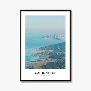 San Francisco Print No 2, San Francisco Photo Poster, San Francisco Travel Wall Art, San Francisco Map Print, San Francisco, California, USA