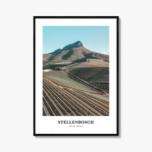 Stellenbosch Print, Stellenbosch Foto Poster, Stellenbosch Reise Wandkunst, Stellenbosch Karte Druck, Stellenbosch Photography, Südafrika