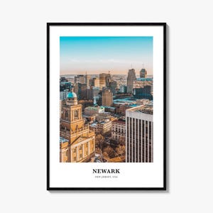 Newark Print, Newark Photo Poster, Newark Travel Wall Art, Newark Map Print, Newark Photography Print, Newark Wall Décor, New Jersey, USA