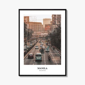 Manila Print, Manila Photo Poster, Manila Travel Wall Art, Manila Map Print, Manila Photography Print, Manila Wall Décor, Philippines