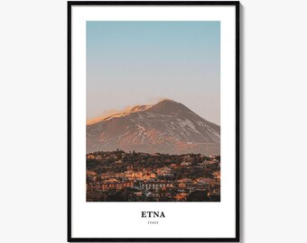 Etna Print, Etna Photo Poster, Etna Travel Wall Art, Etna Map Print, Etna Photography Print, Etna Wall Décor, Italy