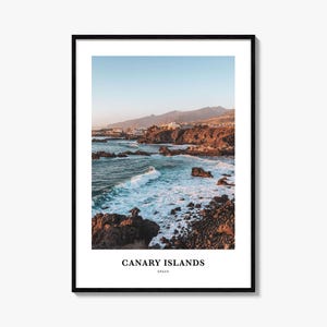 Kanarische Inseln Druck, Kanarische Inseln Foto Poster, Kanarische Inseln Reise Wandkunst, Kanarische Inseln Karte Druck, Kanarische Inseln Fotografie Druck, Spanien