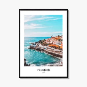 Teneriffa Druck, Tenferiffa Fotoposter, Teneriffa Reise, Wandkunst, Teneriffa Karte Druck, Teneriffa Fotografie Druck, Teneriffa Wanddekor, Spanien