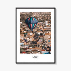Leon Print Spain No 2, Leon Photo Poster, Leon Travel Wall Art, Leon Map Print, Leon Photography Print, Leon Wall Décor