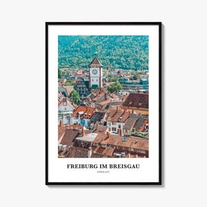 Freiburg im Breisgau Print No 2, Freiburg im Breisgau Photo Poster, Freiburg Travel Wall Art, Freiburg Map, Freiburg Photography, Germany