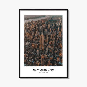 New York City Print No 3, New York City Photo Poster, New York City Travel Wall Art, New York City Map, New York City Print, New York, USA