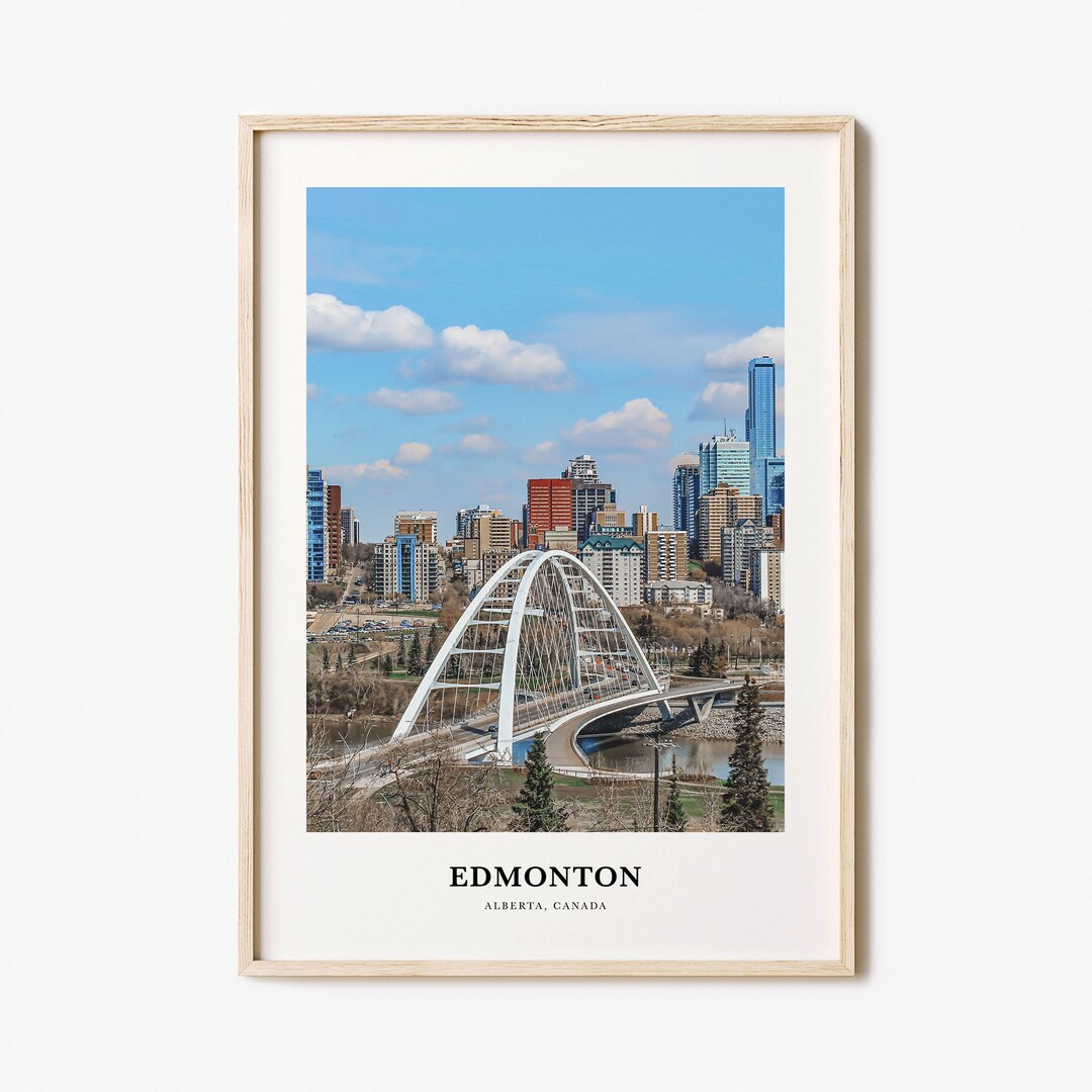 Edmonton Print No 1, Edmonton Photo Poster, Edmonton Travel Wall Art