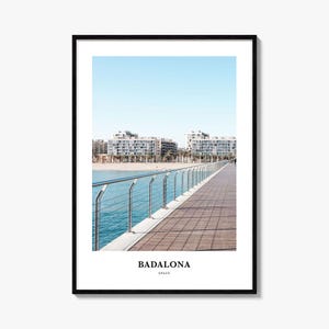 Badalona Druck, Badalona Foto-Poster, Badalona Reise-Wandkunst, Badalona Kartendruck, Badalona Fotografie Druck, Badalona Wanddekor, Spanien