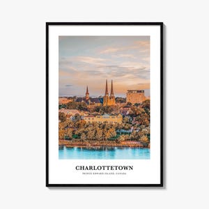 Charlottetown Print, Charlottetown Photo Poster, Charlottetown Travel Wall Art, Charlottetown Map Print, Print, Prince Edward Island, Canada
