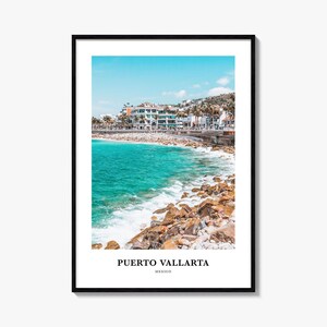 Puerto Vallarta Print, Puerto Vallarta Photo Poster, Puerto Vallarta Travel Wall Art, Puerto Vallarta Map Print, Puerto Vallarta, Mexico