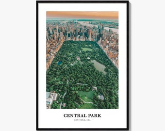 Central Park Print, Central Park Photo Poster, Central Park Travel Wall Art, Central Park Map Print, Central Park Photography, New York, USA