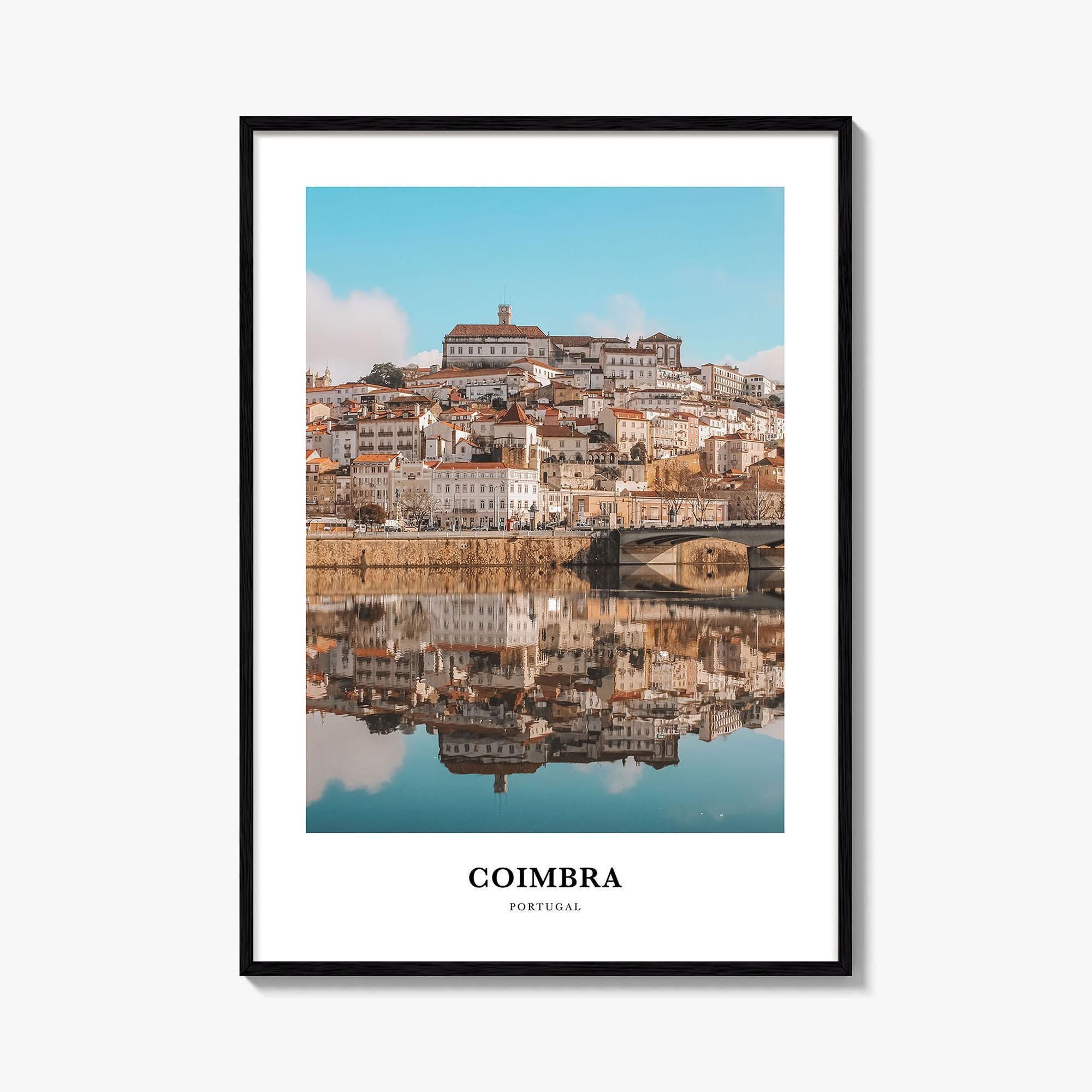 Impression Coimbra, affiche photo Coimbra, art mural voyage Coimbra, impression carte Coimbra, impression photographie Coimbra, décoration murale Coimbra, Portugal