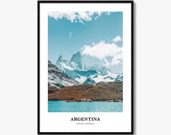Argentina Print, Argentina Photo Poster, Argentina Travel Wall Art, Argentina Map Print, Argentina Photography, Argentina, South America