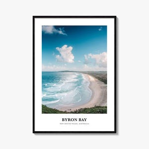 Byron Bay Poster Nr. 1, Byron Bay Foto-Poster, Byron Bay Reisewandkunst, Byron Bay Karte, Byron Bay Fotografie, New South Wales, Australien