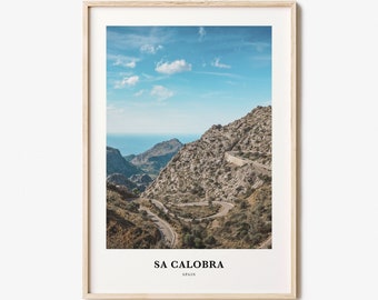 Sa Calobra Print, Sa Calobra Photo Poster, Sa Calobra Travel Wall Art, Sa Calobra Map Print, Sa Calobra Photography Print, Sa Calobra, Spain