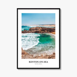 Kenton On Sea Print, Kenton-on-Sea Fotoposter, Kenton-on-Sea Reisewandkunst, Kenton-on-Sea Kartendruck, Kenton-on-Sea-Druck, Südafrika