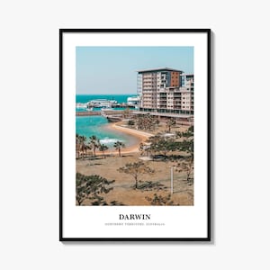 Darwin Print, Darwin Photo Poster, Darwin Travel Wall Art, Darwin Map Print, Darwin Photography Print, Darwin, Northern Territory, Australia