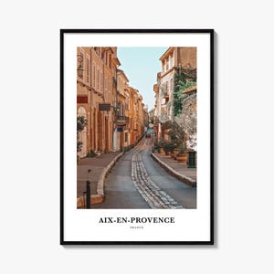 Aix En Provence Druck, Aix-en-Provence Fotoposter, Aix-en-Provence Reisewandkunst, Aix-en-Provence Kartendruck, Aix-en-Provence, Frankreich
