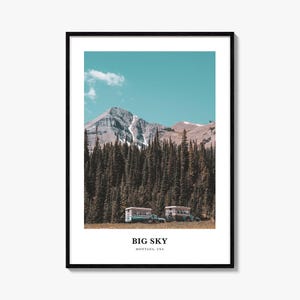 Big Sky Print, Big Sky Foto-Poster, Big Sky Reise Wandkunst, Big Sky Karte Druck, Big Sky Fotografie Druck, Big Sky Wand-Dekor, Montana, USA