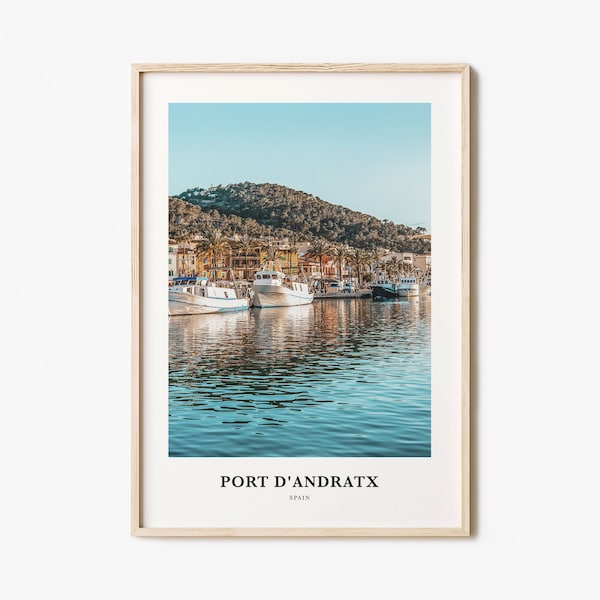 Port d’Andratx Print, Port d’Andratx Photo Poster, Port d’Andratx Travel Wall Art, Port d’Andratx Map, Port d’Andratx Photography, Spain