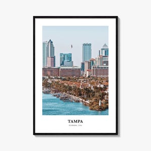 Tamper print nr. 2, Tamper fotoposter, Tamper reizen kunst aan de muur, Tamper kaart afdrukken, Tamper fotografie print, Tamper wanddecoratie, Florida, VS