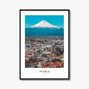 Puebla Print, Puebla Foto Poster, Puebla Reise Wandkunst, Puebla Karte Druck, Puebla Fotografie Druck, Puebla Wanddekor, Mexiko