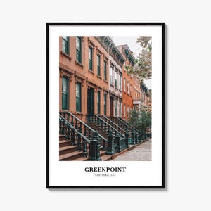 Greenpoint Print, Greenpoint Photo Poster, Greenpoint Travel Wall Art, Greenpoint Map Print, Greenpoint Photography Print, New York, USA